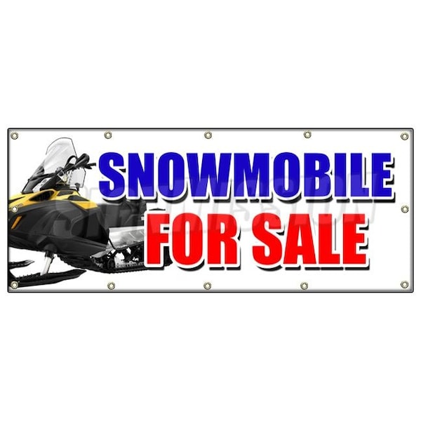 SNOWMOBILE FOR SALE BANNER SIGN snowmachine all brands financing sale